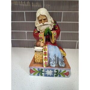 The Real Meaning of Christmas Jim Shore 4010488 Santa Jesus 2008 Heartwood Creek